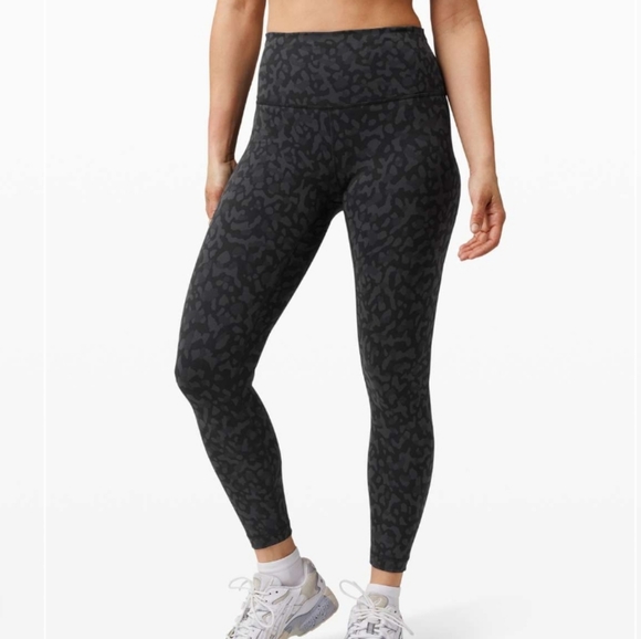 lululemon athletica Pants - Lululemon Wunder Train High-Rise Tight 25"Formation Camo Deep Coal Multi